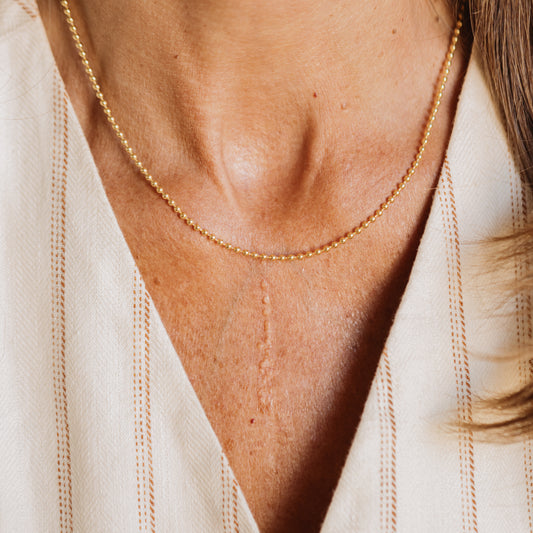 Big Gold Grains Necklace