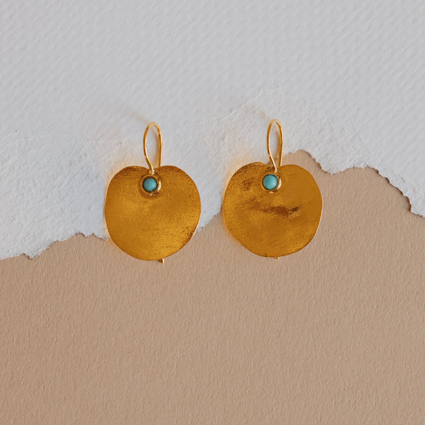 The Medium Blue Water Lily Earrings