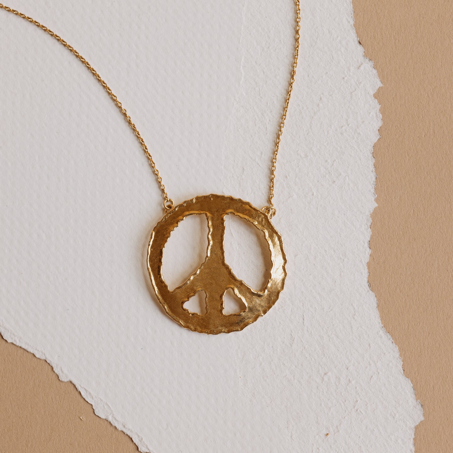 The Gold Peace & Love Necklace