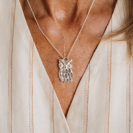 The Silver Owl Necklace