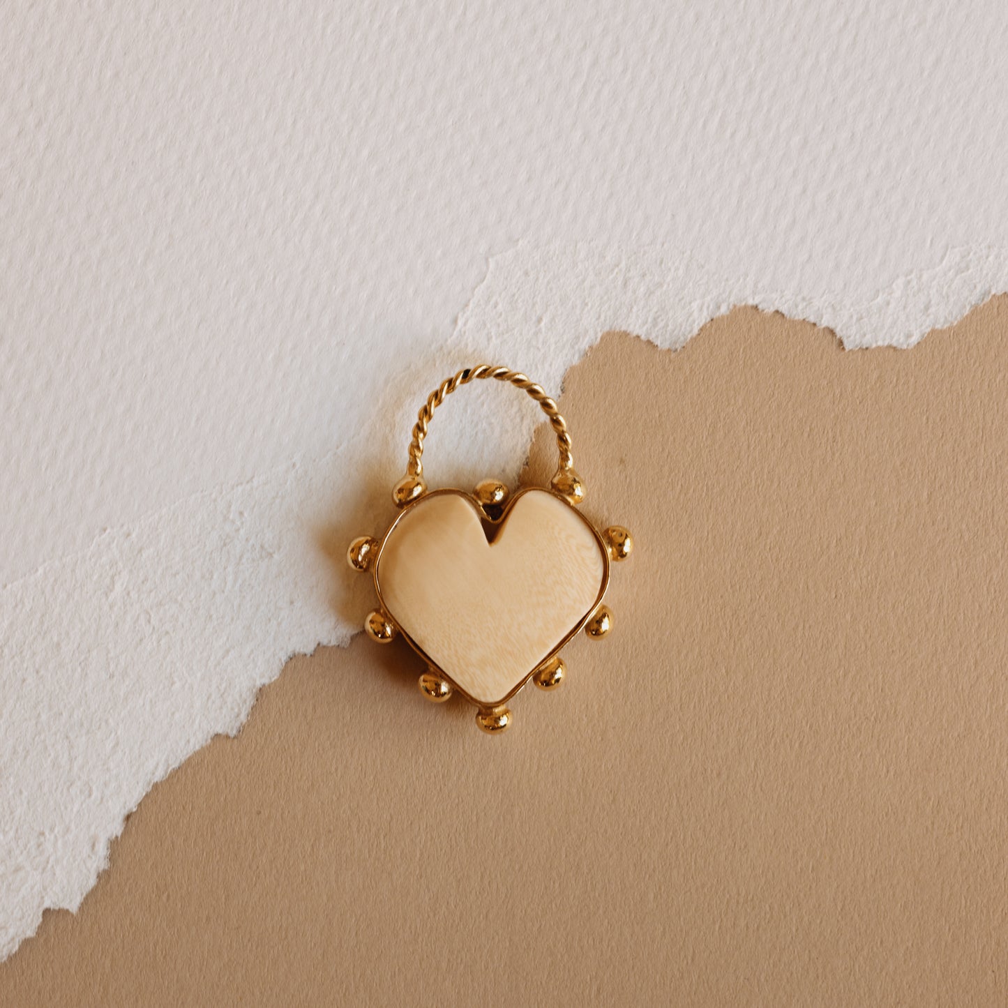 The Iconic Big Gold Resin Heart