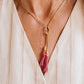 Red Tassels Knotted Necklace