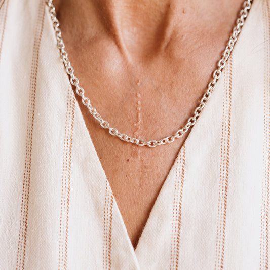 The Iconic Long Silver Chain