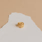 Gold Twisted Snake Ring