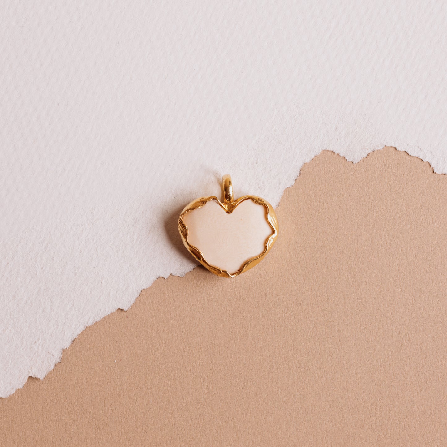 The Gold Resin Heart