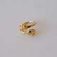 Gold Two Baby Scarabs Ring