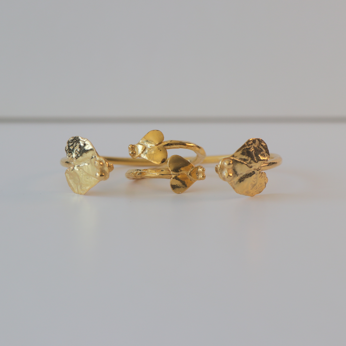 Gold Baby Flies Bracelet