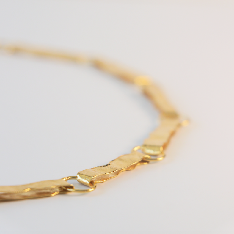 Gold Melted Handmade Chain