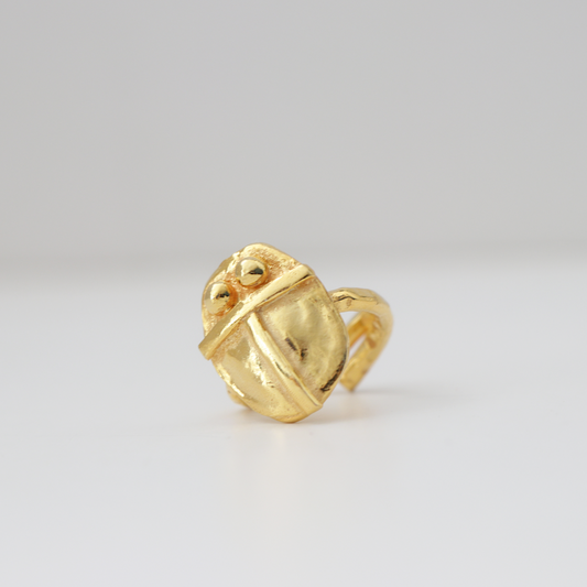 Gold Scarab Ring