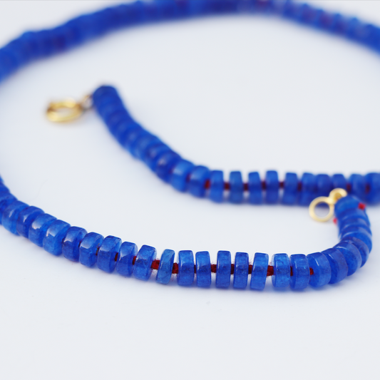 Vivid Blue Stone Necklace