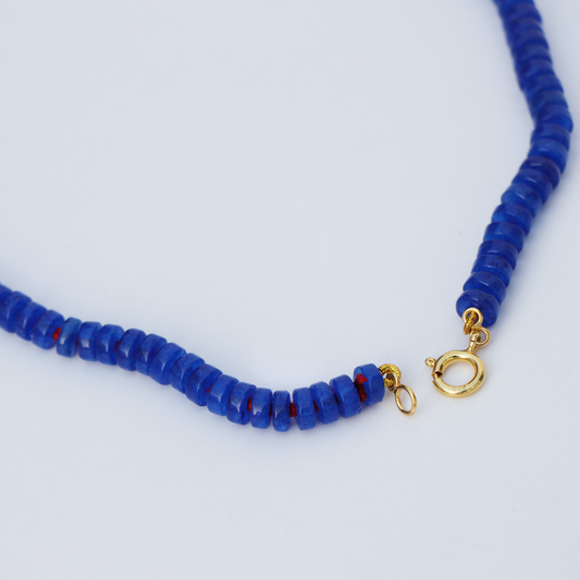 Vivid Blue Stone Necklace