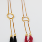 Red Tassels Knotted Necklace