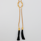 Black Tassels Knot Necklace