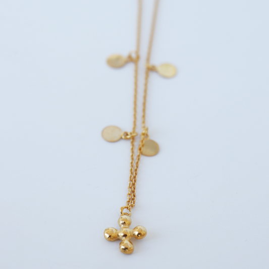 Circled Cross Necklace